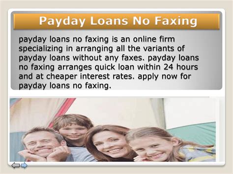 No Fax Needed Payday Loan